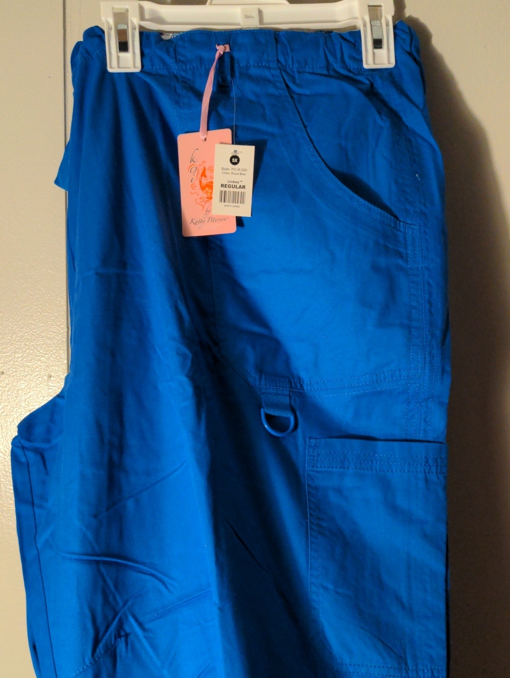 Women's Medical Scrub Cargo Pants - Blue